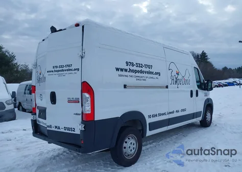 2020 Ram Promaster 2500 High Roof 159 Wb из США, поврежденный, VIN 3C6TRVDG5LE103649